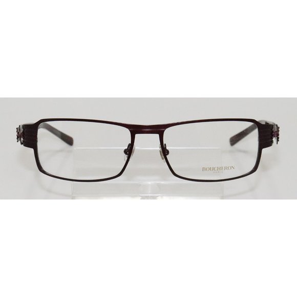 New Boucheron Dark Burgundy Eyeglasses - Picture 2 of 3